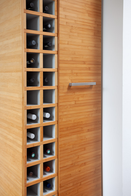 Arbeitsbeispiel: Küche - Detail Highboard mit Weinregal